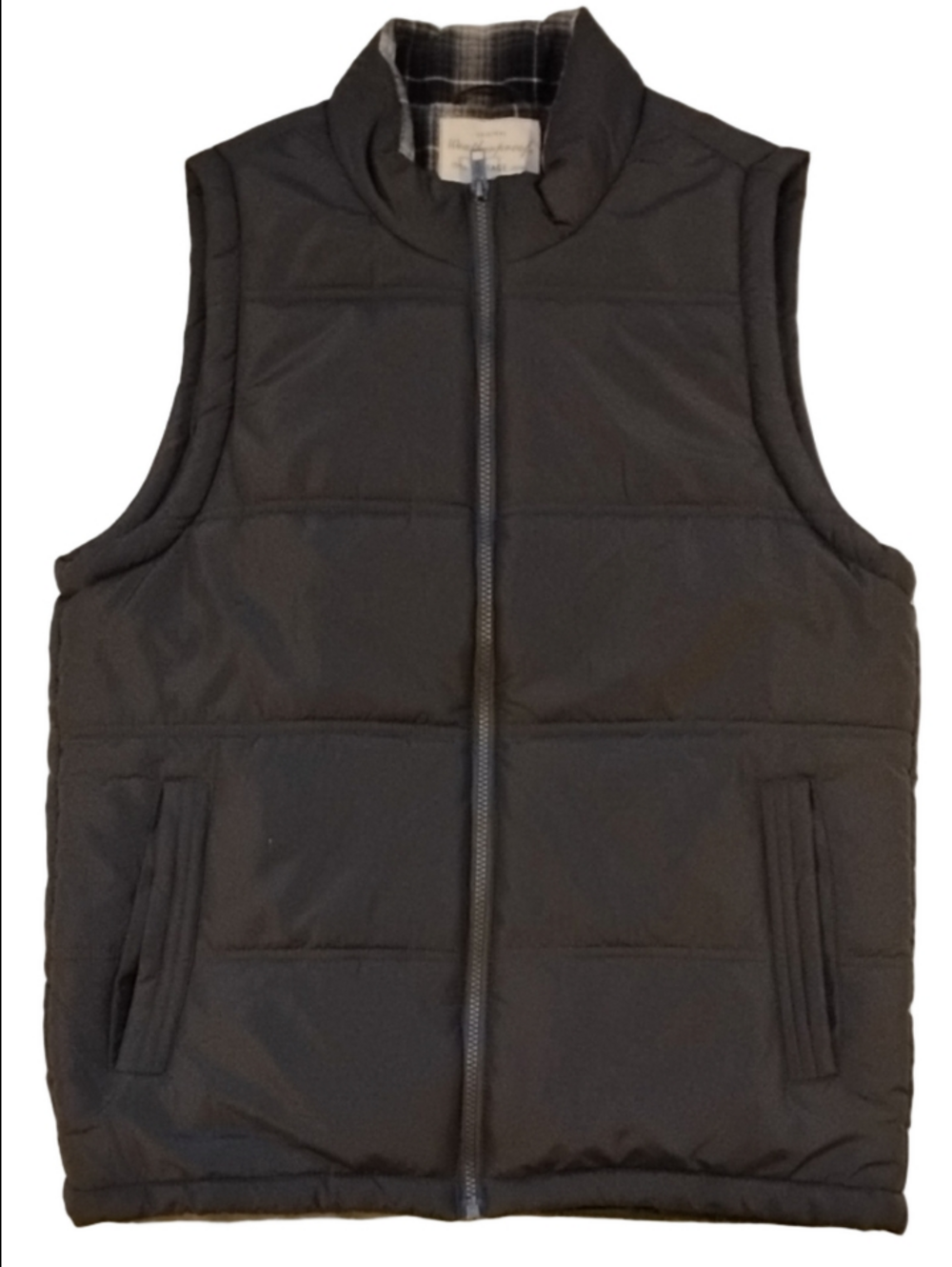 Men's Quilted Puffer Vest - Olive Green
